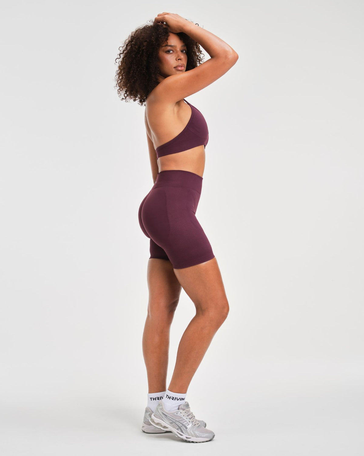 Elevate™ Sculpting Seamless Adjustable Halter Bra | Winter Plum