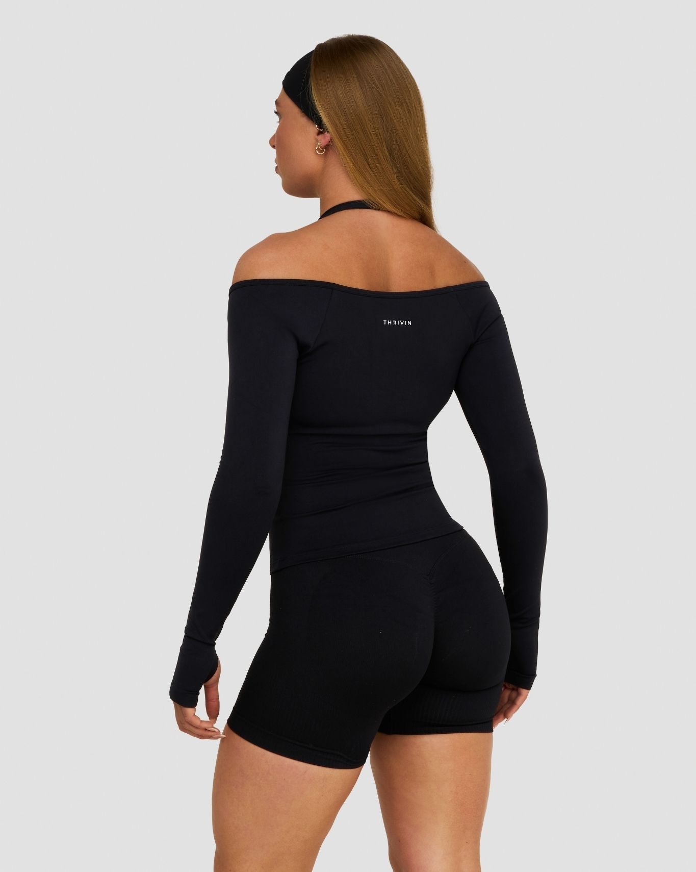 Elevate™ Sculpting Seamless V-Neck Top | Night Black