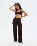 Essence Wide Leg Pants | Coffee