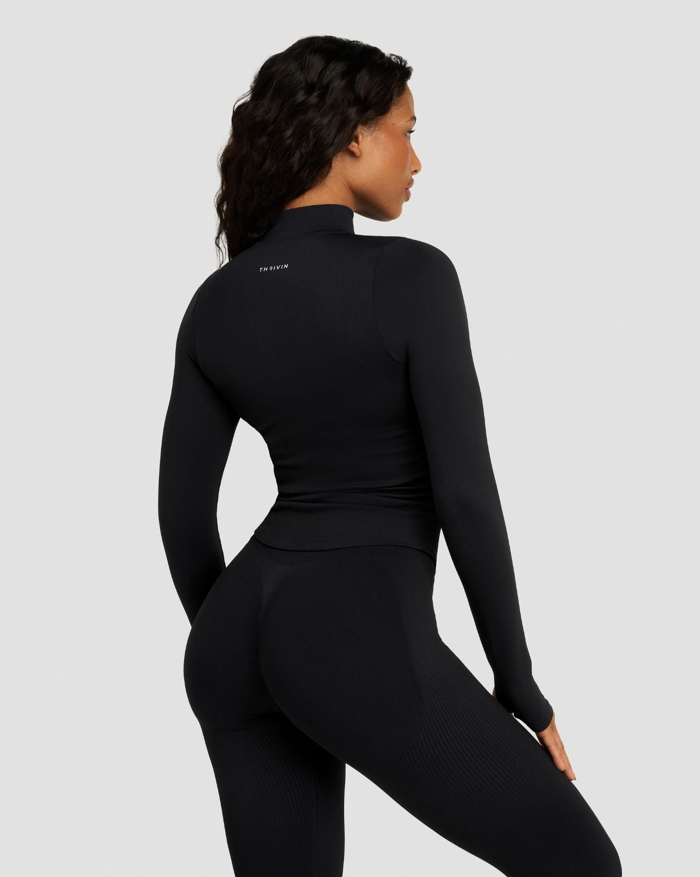 Sculpting Seamless Shapewear Jacket - Night Black | Thrivin