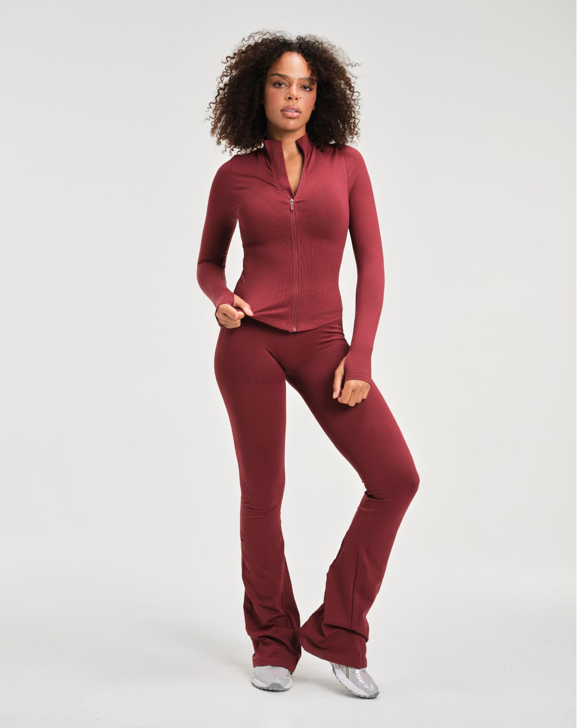 Elevate™ Compression Long Sleeve Jacket | Fine Wine