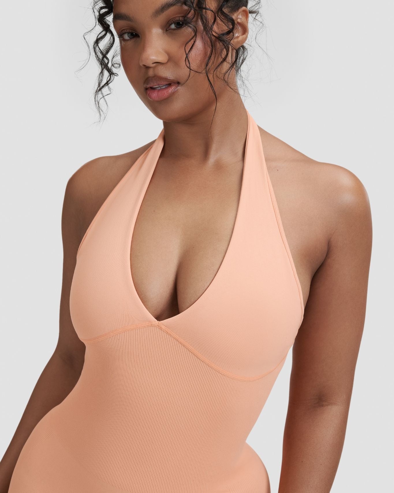 Elevate™ Sculpting Halterneck All In One | Melon Ice