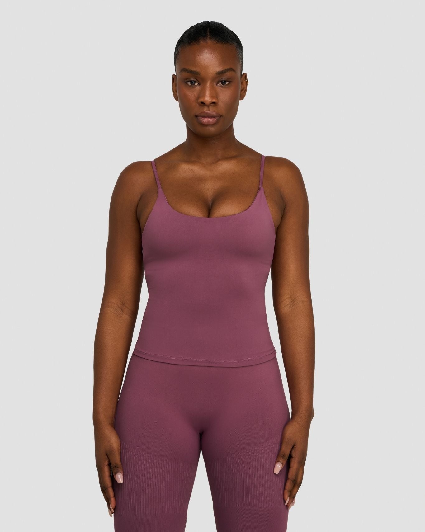 Elevate™ Camiseta Tirantes Sin Costuras con Escote Redondo de Modelado | Orquídea Malva