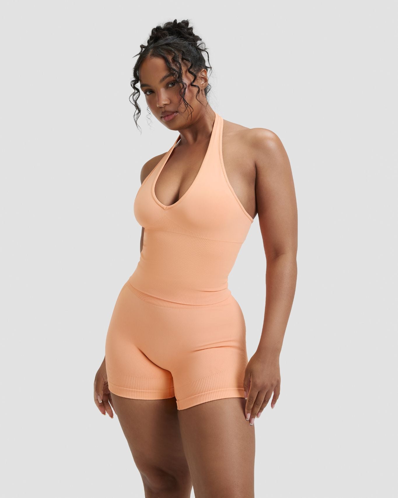 Elevate™ Sculpting Seamless Halterneck Top | Melon Ice