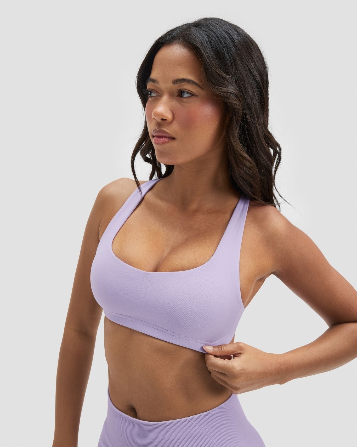 Sculpting Medium Impact Multiway Sports Bra - Lilac | Thrivin