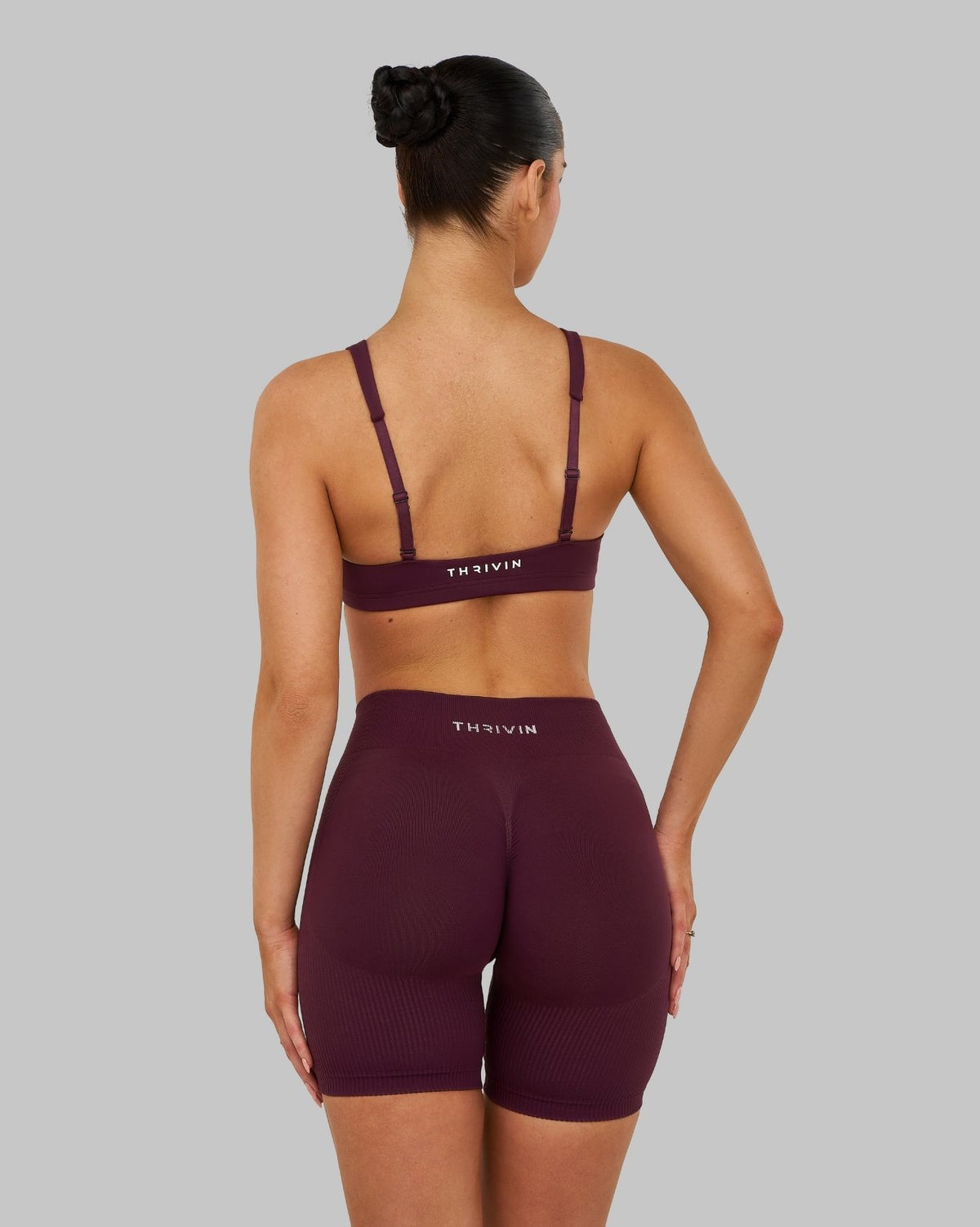 Elevate™ Sculpting Medium Impact Multiway Bra | Winter Plum