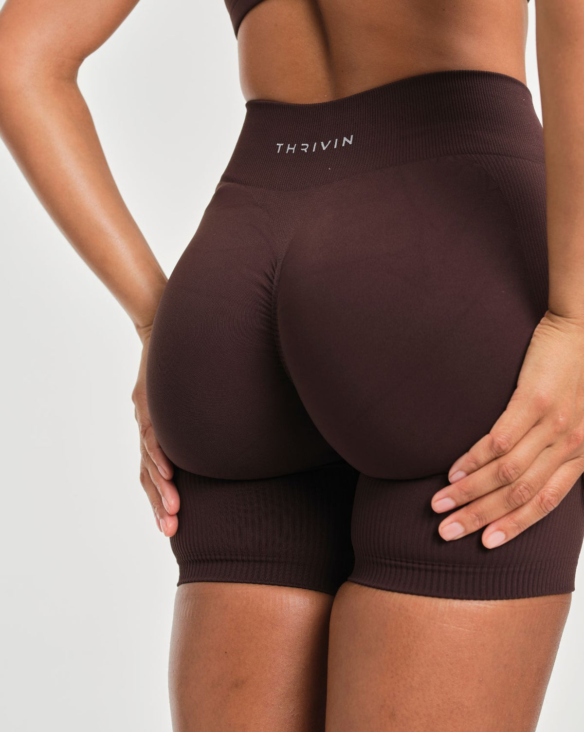 Elevate™ Sculpting Mid Waist Scrunch Shorts | Coffee