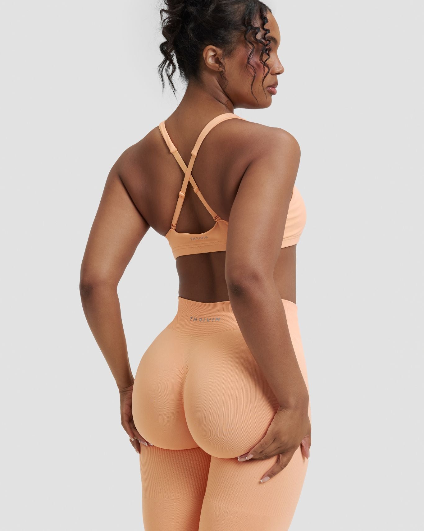 Elevate™ Sculpting Mid Waist Scrunch Leggings | Melon Ice