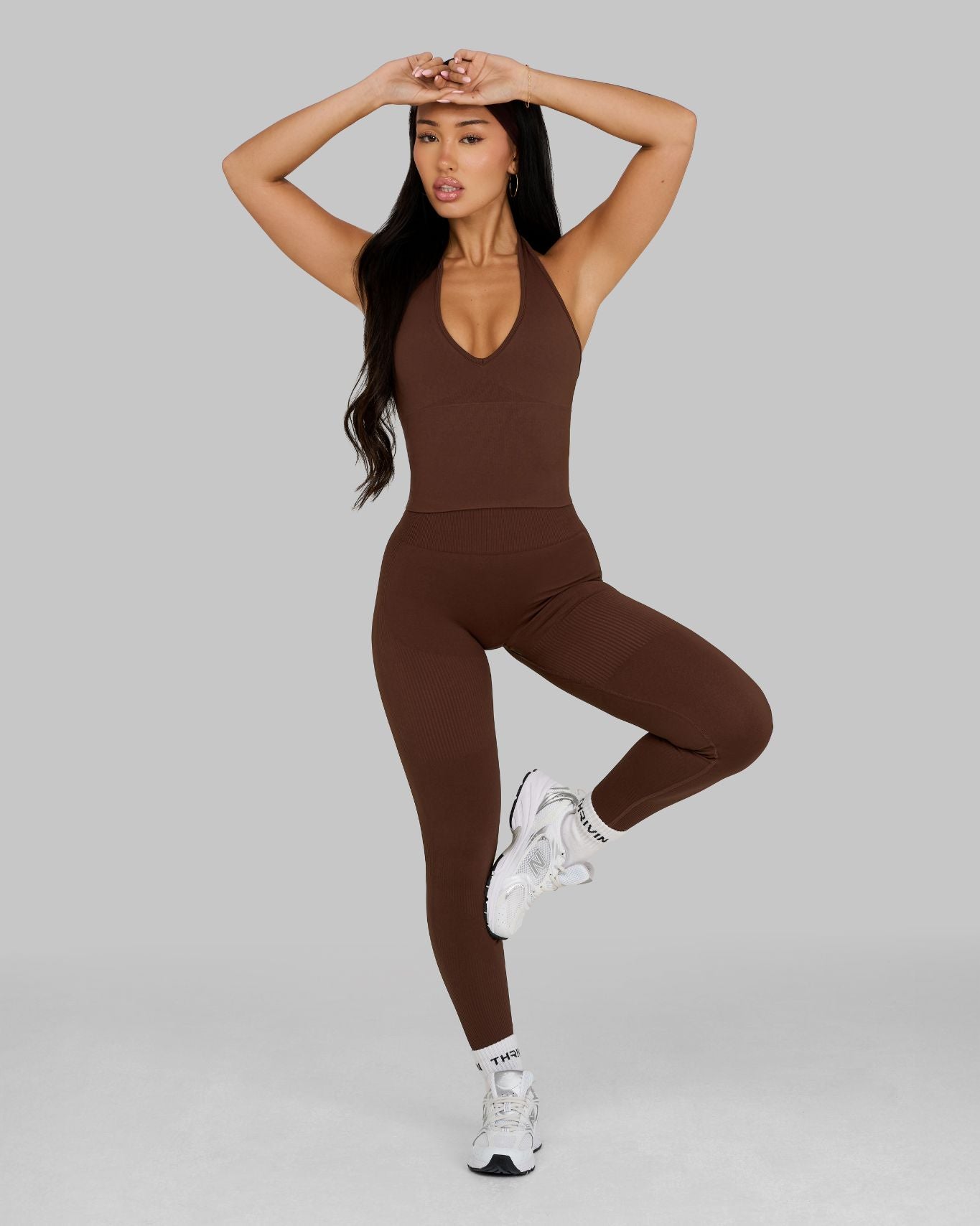 Elevate™ Sculpting Mid Waist Scrunch Leggings | Bourbon Brown