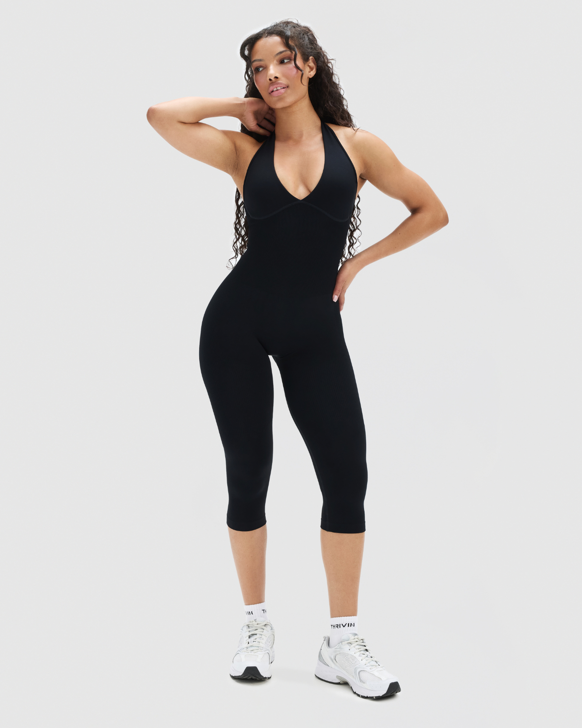 Elevate™ Women's Sculpting Halterneck All In One Jumpsuit - Night