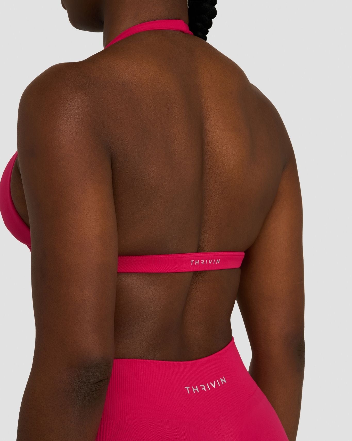 Elevate™ Sujetador Esculpteador Sin Costuras con Escote en V y Estilo Halter | Fresa