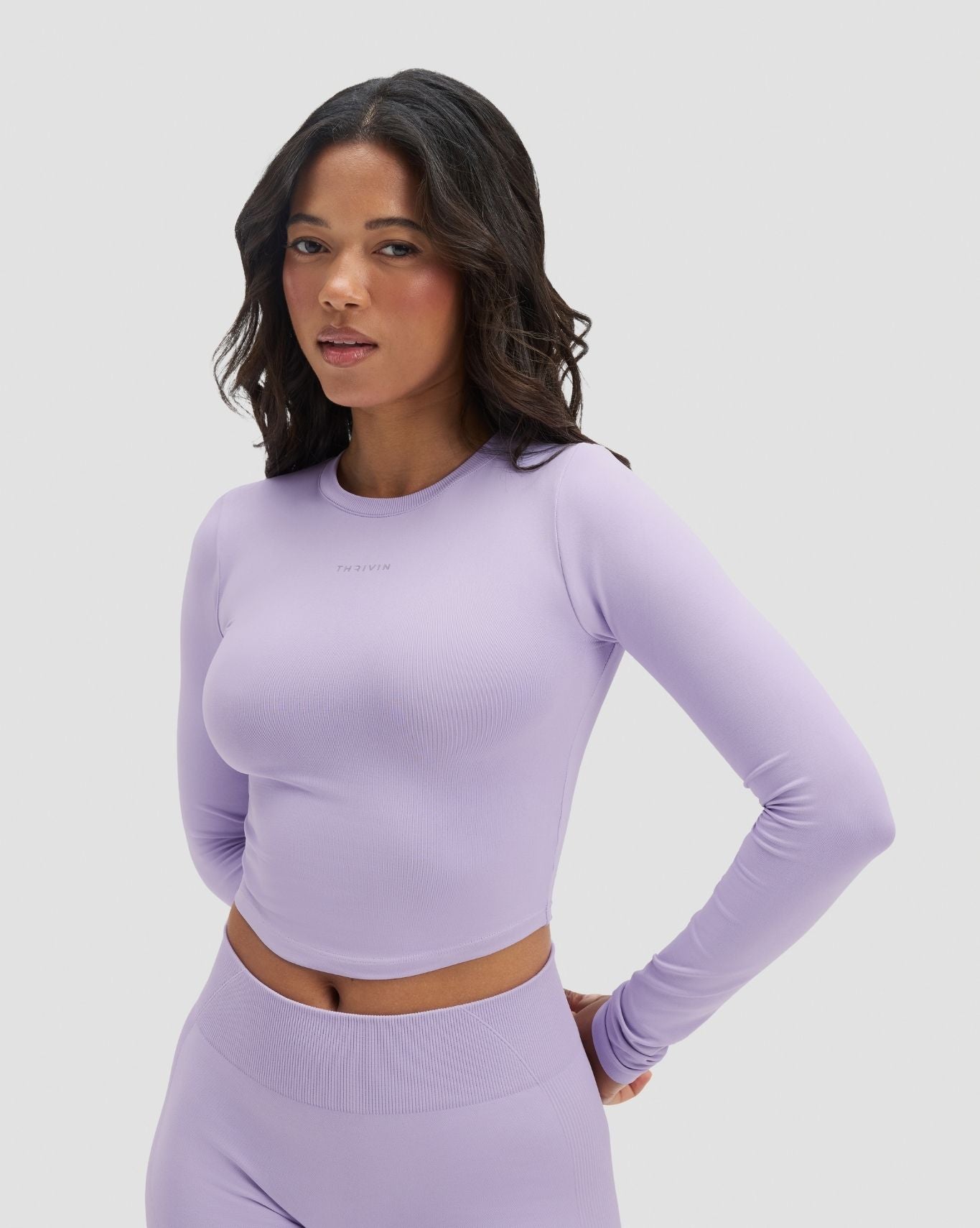 Elevate™ Compression Long Sleeve Top | Lilac