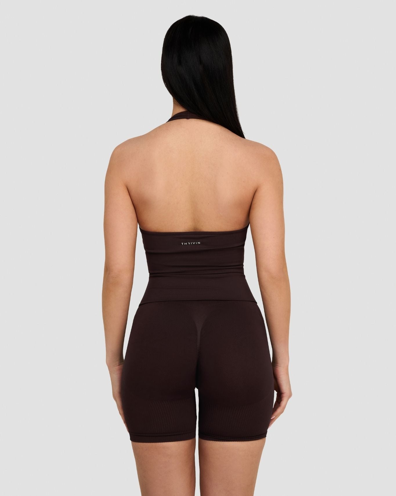 Elevate™ Sculpting Seamless Halterneck Top | Coffee
