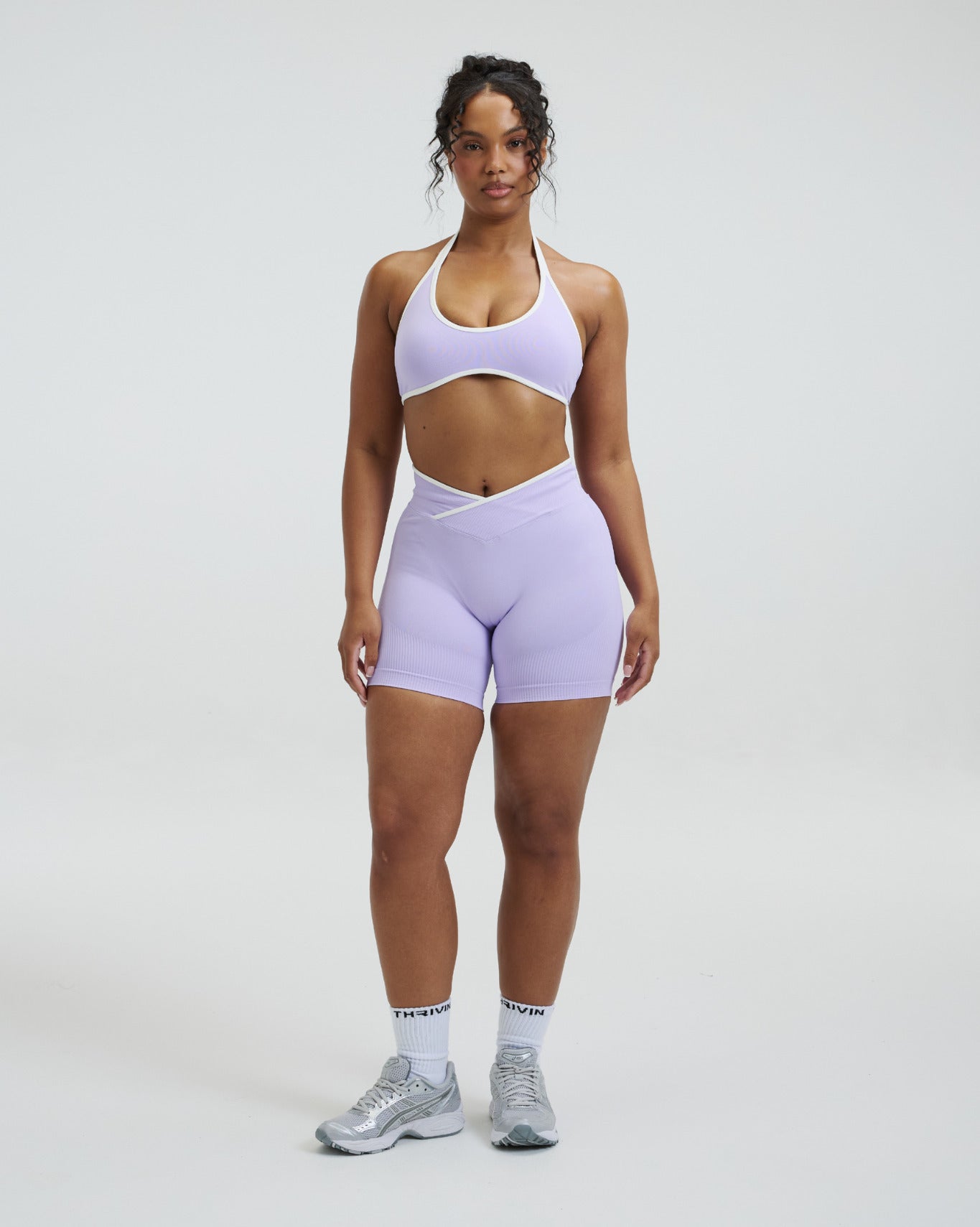 Elevate™ Outline Halterneck Bra | Lilac