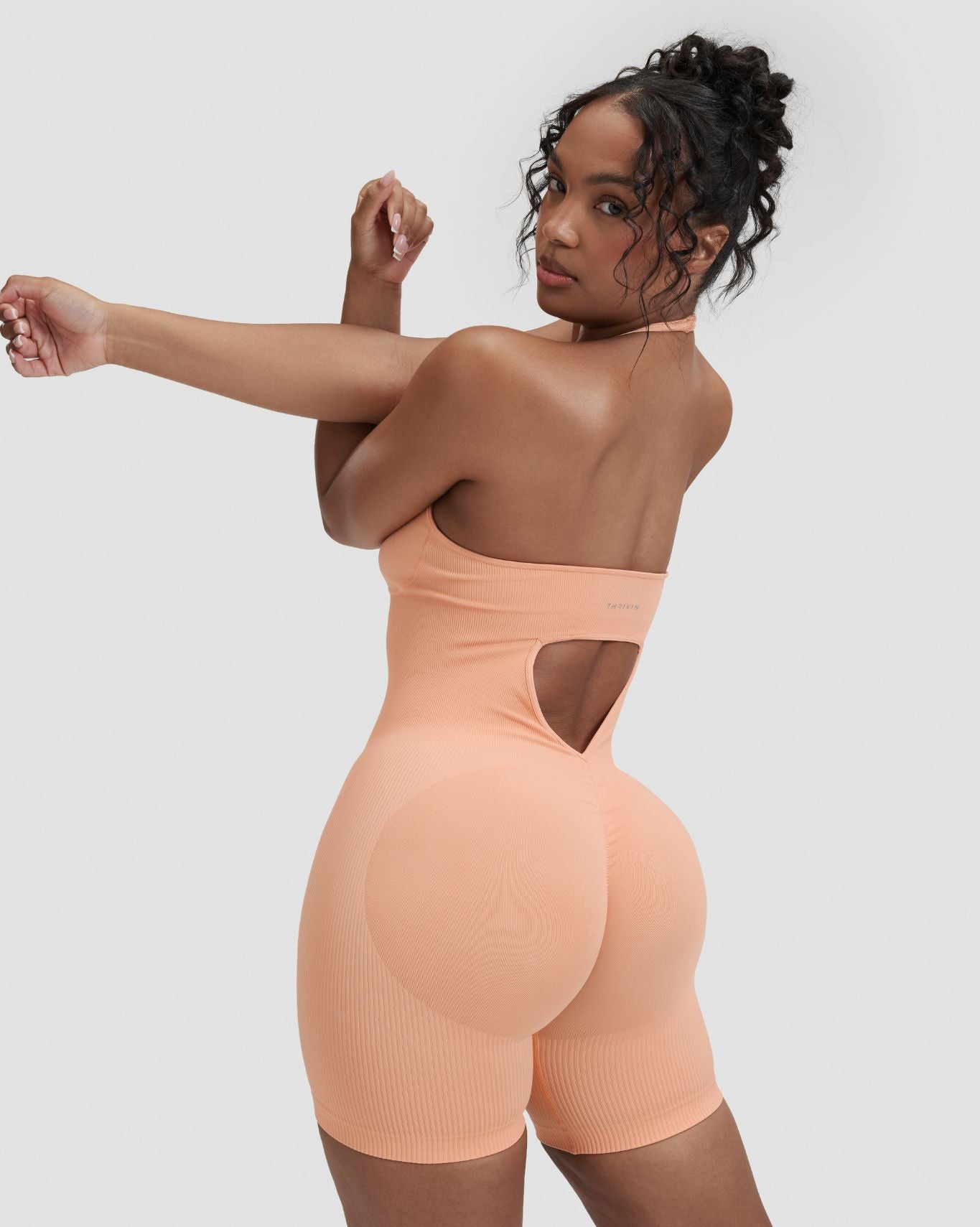 Elevate™ Sculpting Halterneck All In One | Melon Ice