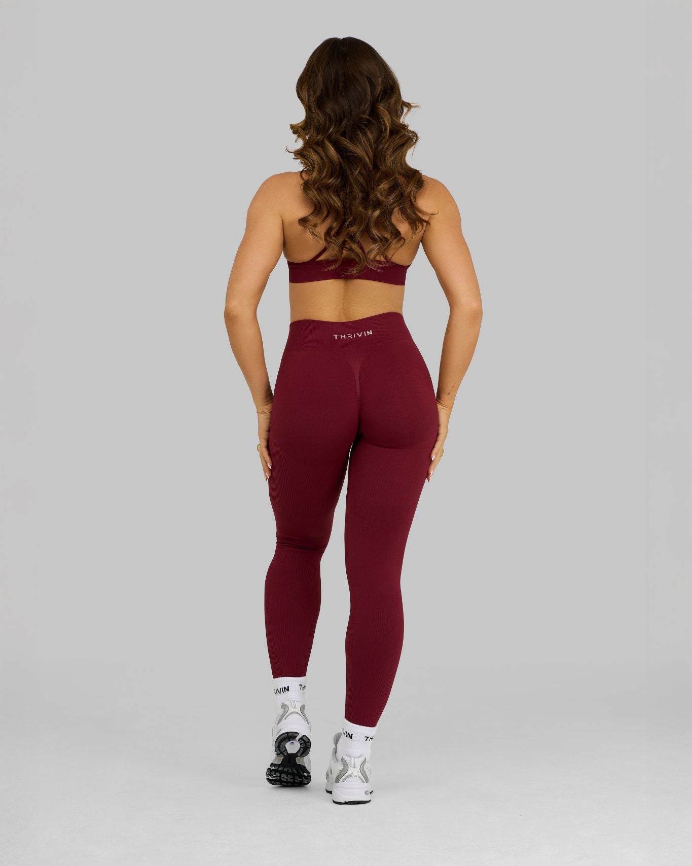 Arise - Seamless Sculpt Ribbed Contour Leggings - Zwart