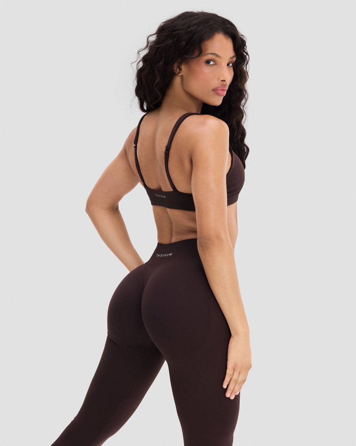 Elevate™ Sculpting Mid Waist Scrunch Leggings | Coffee