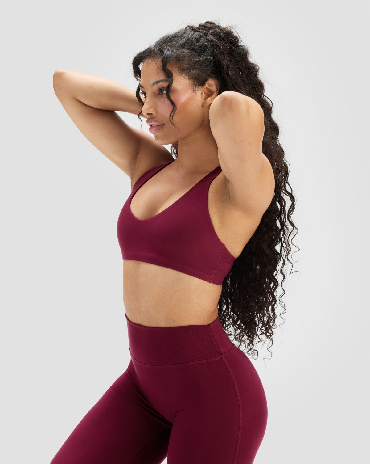 Essence Racer Back Sports Bra | Cherry Berry