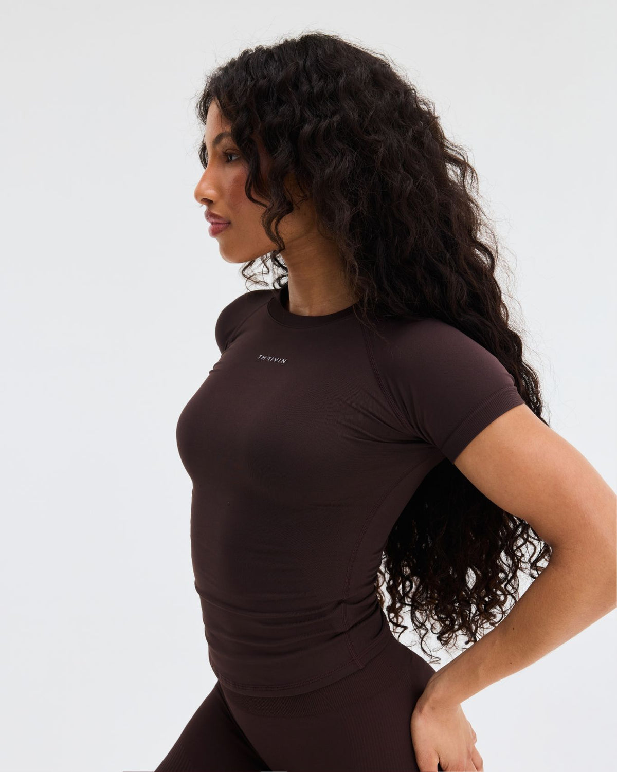 Elevate™ Compression T-Shirt | Coffee