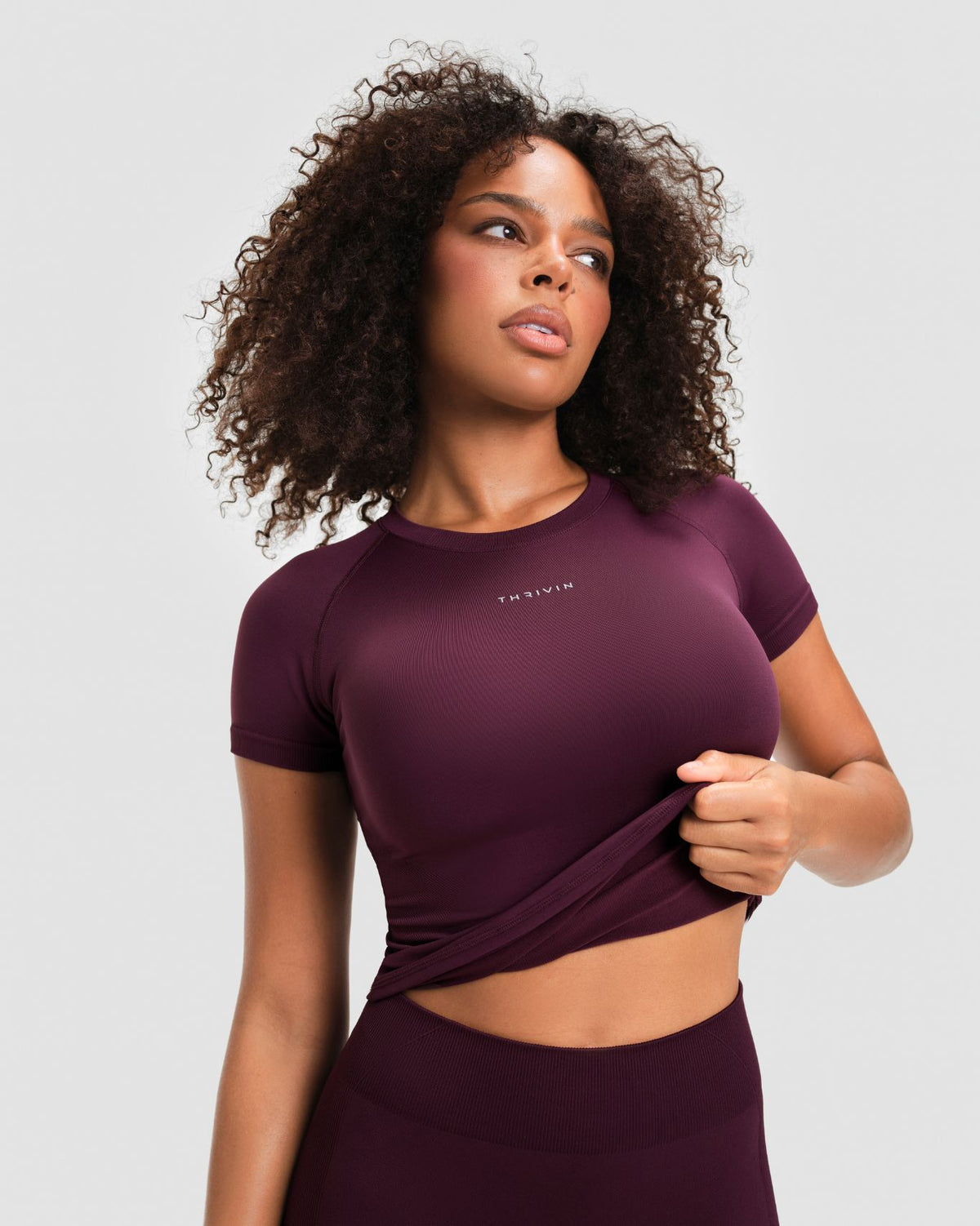 Elevate™ Compression T-Shirt | Winter Plum