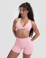 Elevate™ Sculpting Seamless Twisted Bra | Cotton Pink