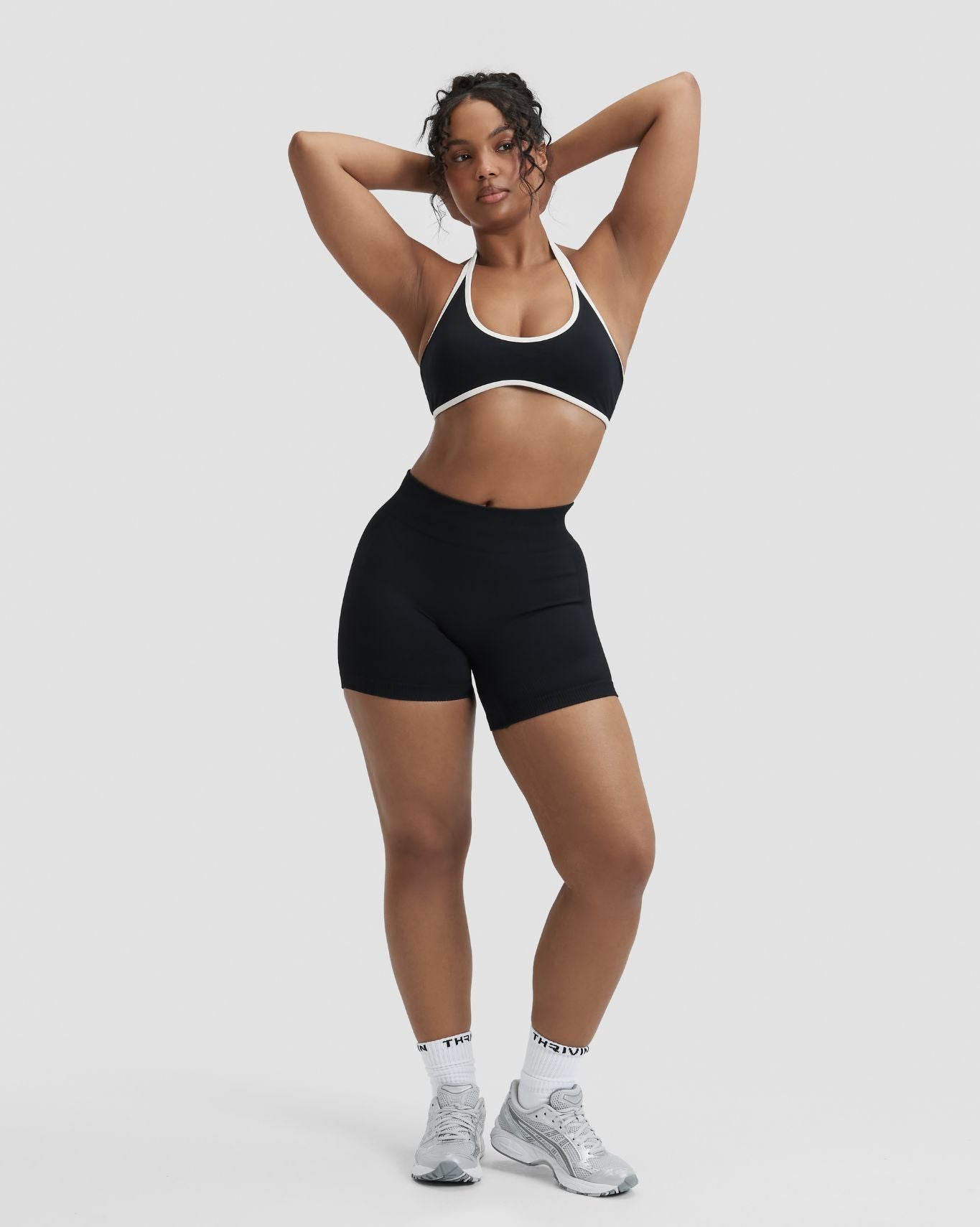 Elevate™ Sculpting Mid Waist Scrunch Shorter Shorts | Night Black