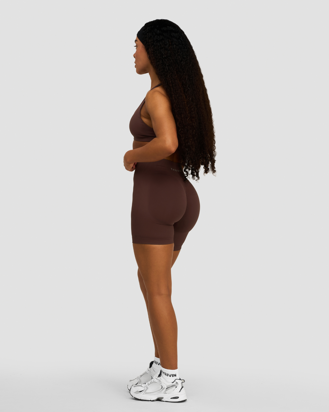 Elevate™ Sculpting Mid Waist Scrunch Shorts | Dark Mauve