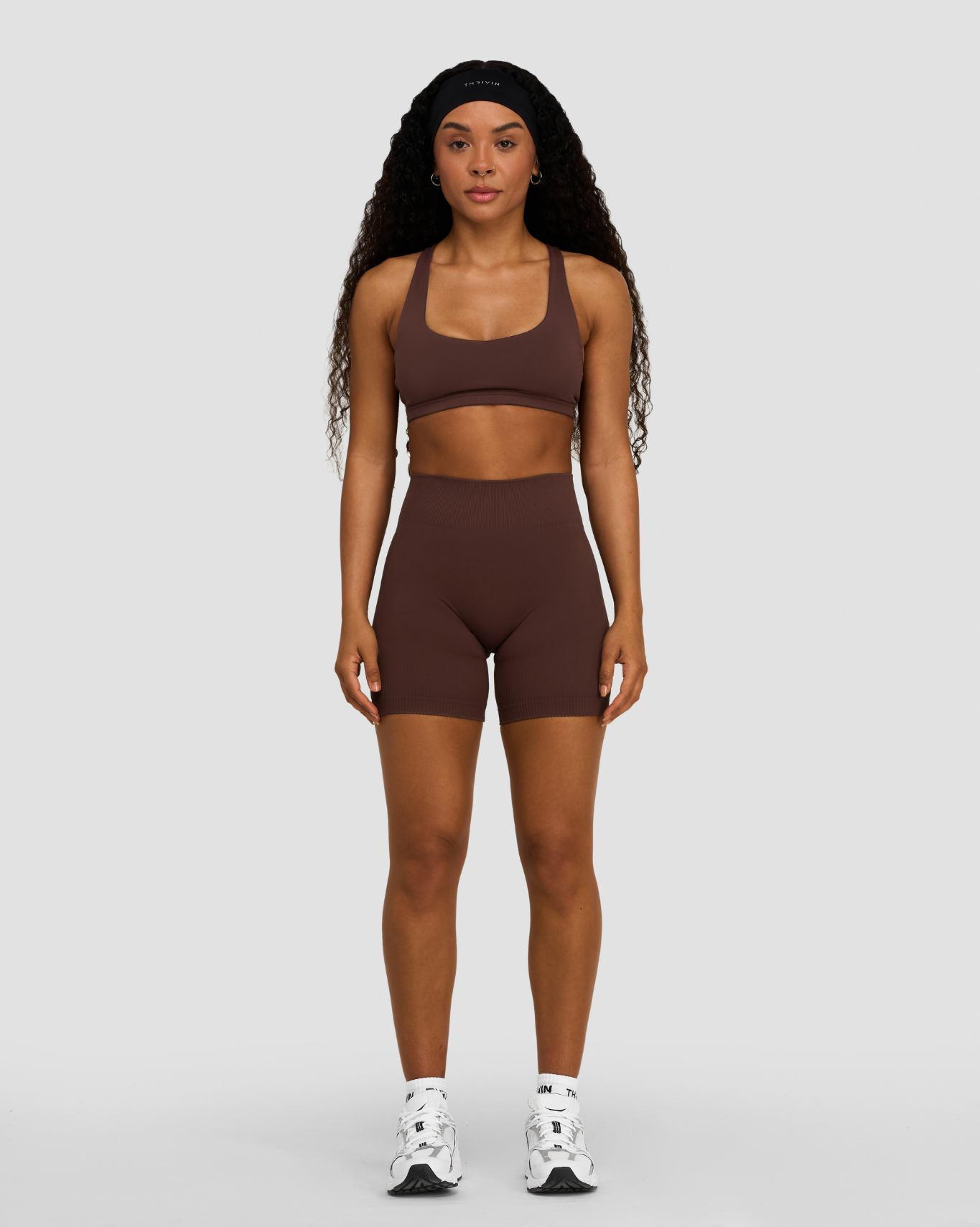 Elevate™ Sculpting Mid Waist Scrunch Shorts | Dark Mauve