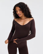 Elevate™ Sculpting Seamless V-Neck Top | Coffee