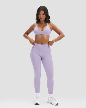 Elevate™ Sculpting Mid Waist Scrunch Leggings | Lilac