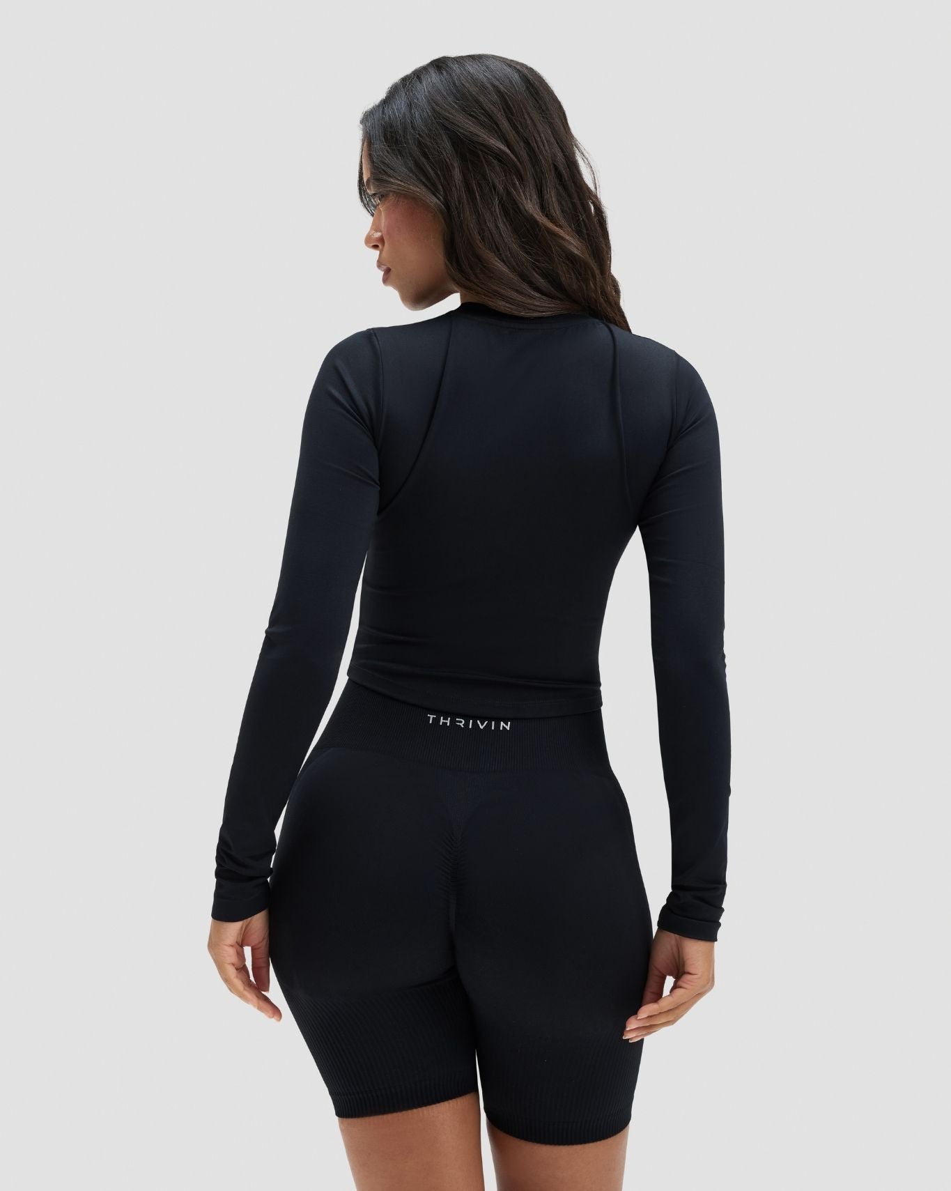 Elevate™ Compression Long Sleeve Top | Night Black