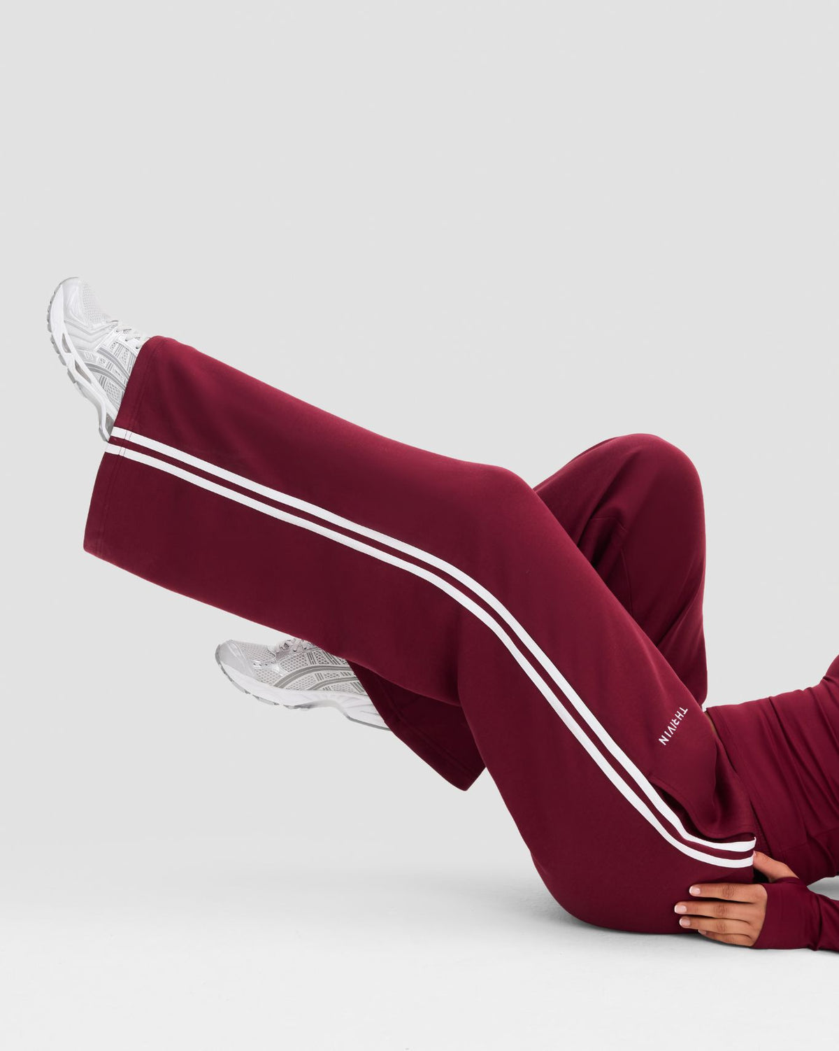 Wide Leg Striped Joggers | Fine Wine