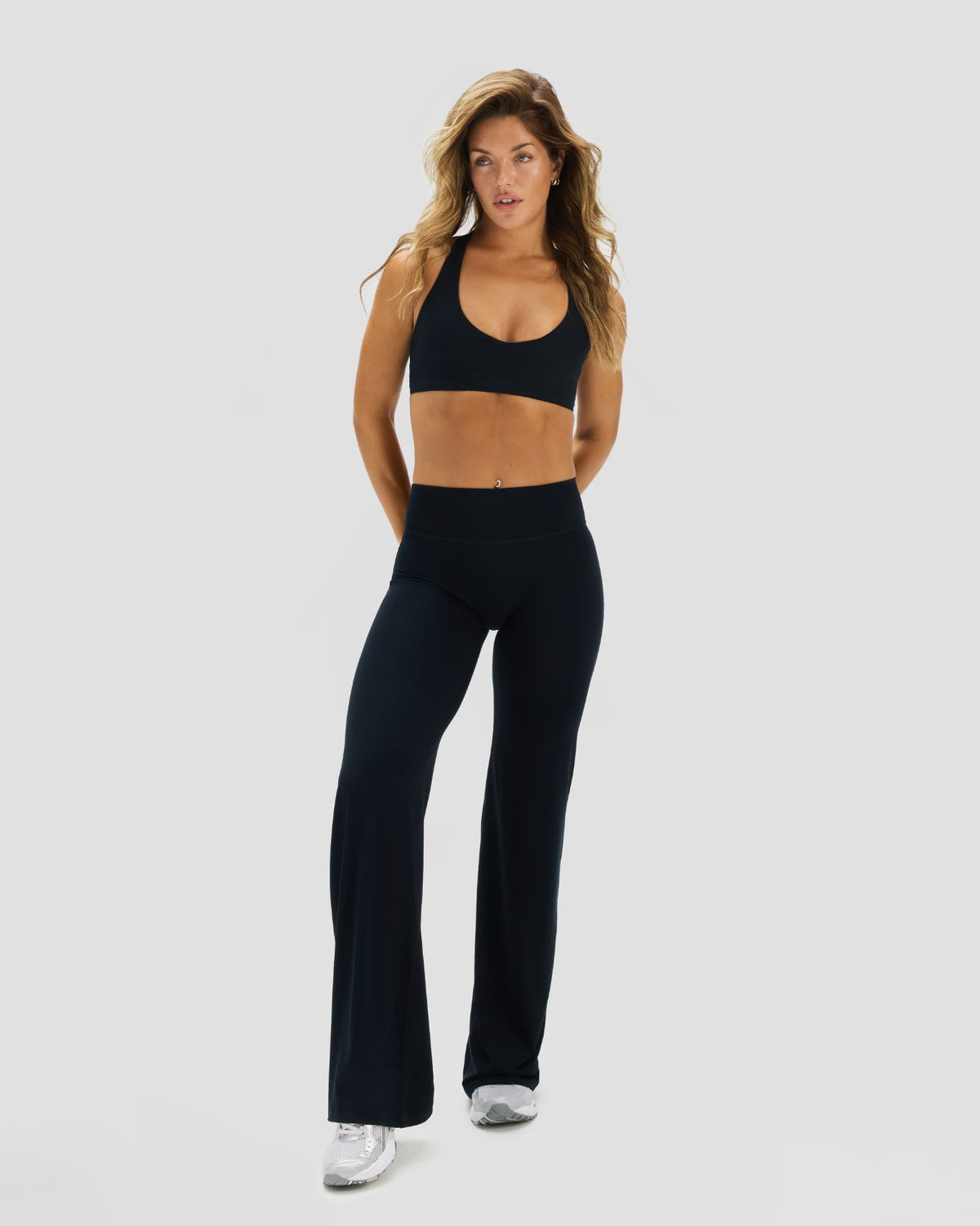 Essence Wide Leg Pants | Night Black