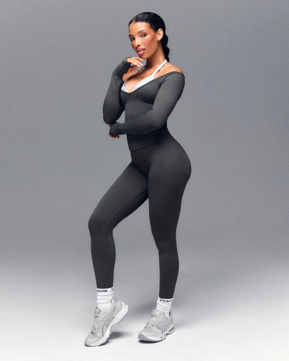 Elevate™ Sculpting Mid Waist Scrunch Leggings | Olive Green