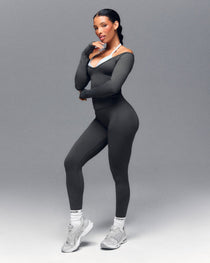 Elevate™ Sculpting Mid Waist Scrunch Leggings | Olive Green