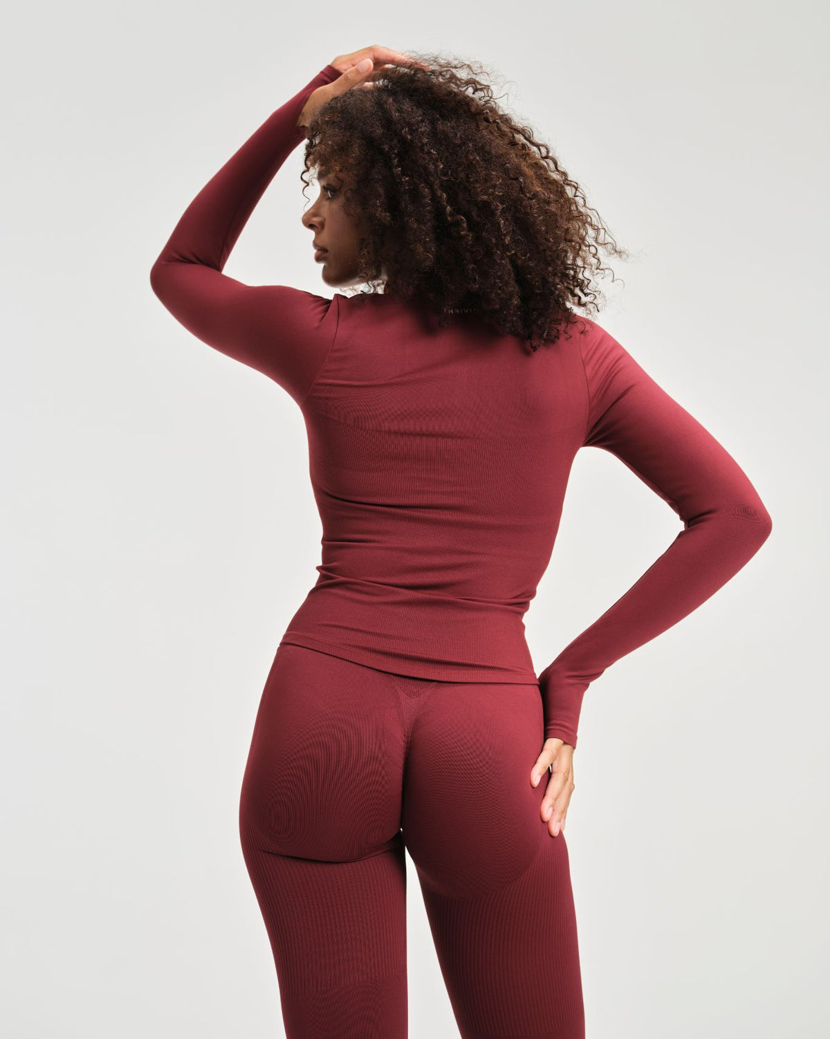 Elevate™ Compression Long Sleeve Jacket | Fine Wine