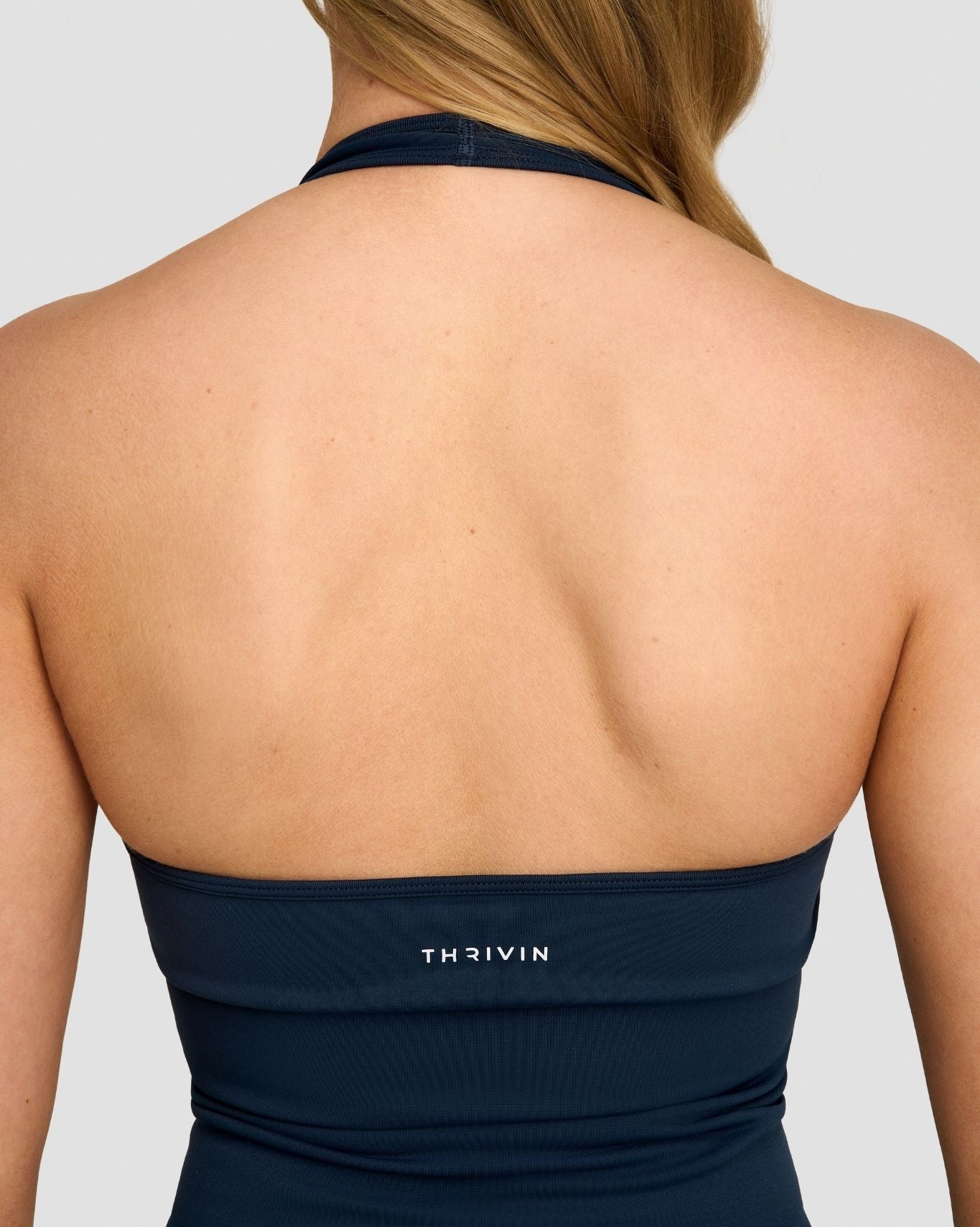 Elevate™ Top Halter Sin Costuras Modelador | Azul Medianoche