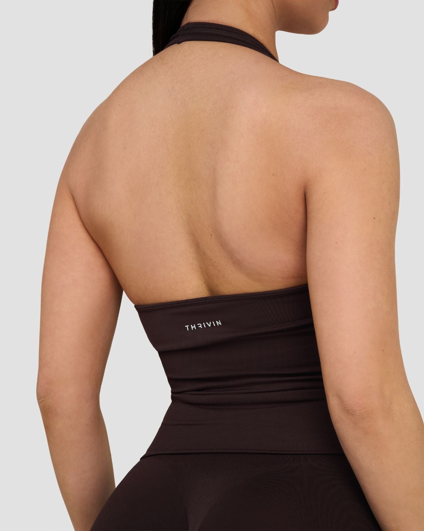 Elevate™ Sculpting Seamless Halterneck Top | Coffee