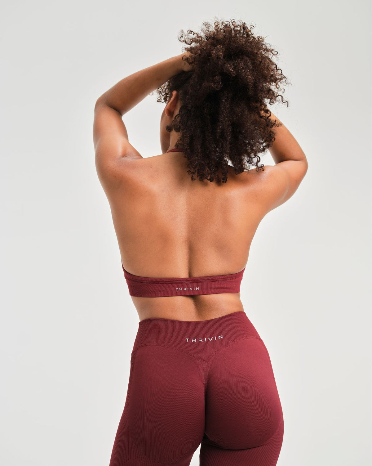 Elevate™ Sculpting Seamless Adjustable Halter Bra | Fine Wine