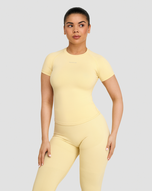 Elevate™ Compression T-Shirt | Golden Butter