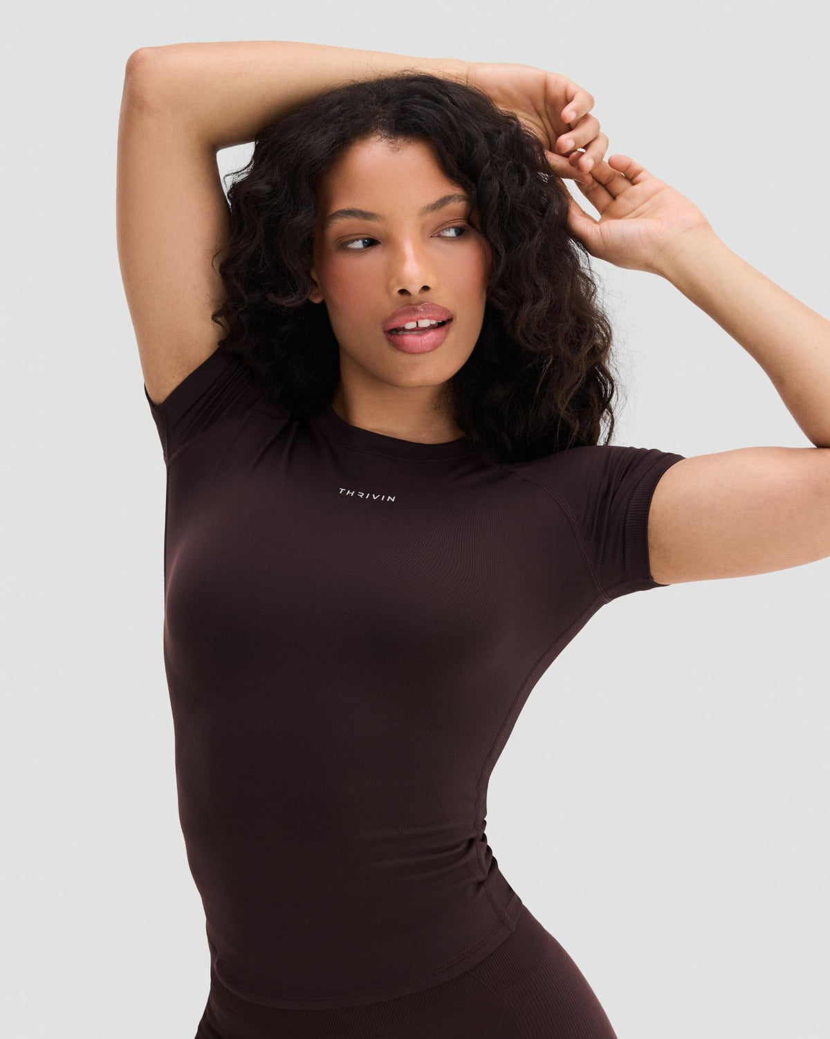 Elevate™ Compression T-Shirt | Coffee