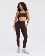 Elevate™ Sculpting Mid Waist Scrunch Leggings | Coffee