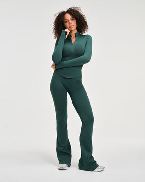 Elevate™ Compression Long Sleeve Jacket | Pine Green