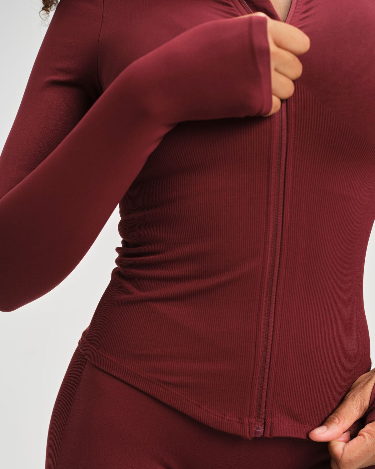 Elevate™ Compression Long Sleeve Jacket | Fine Wine