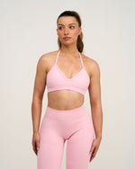 Elevate™ Sculpting Seamless Adjustable Halter Bra | Cotton Pink