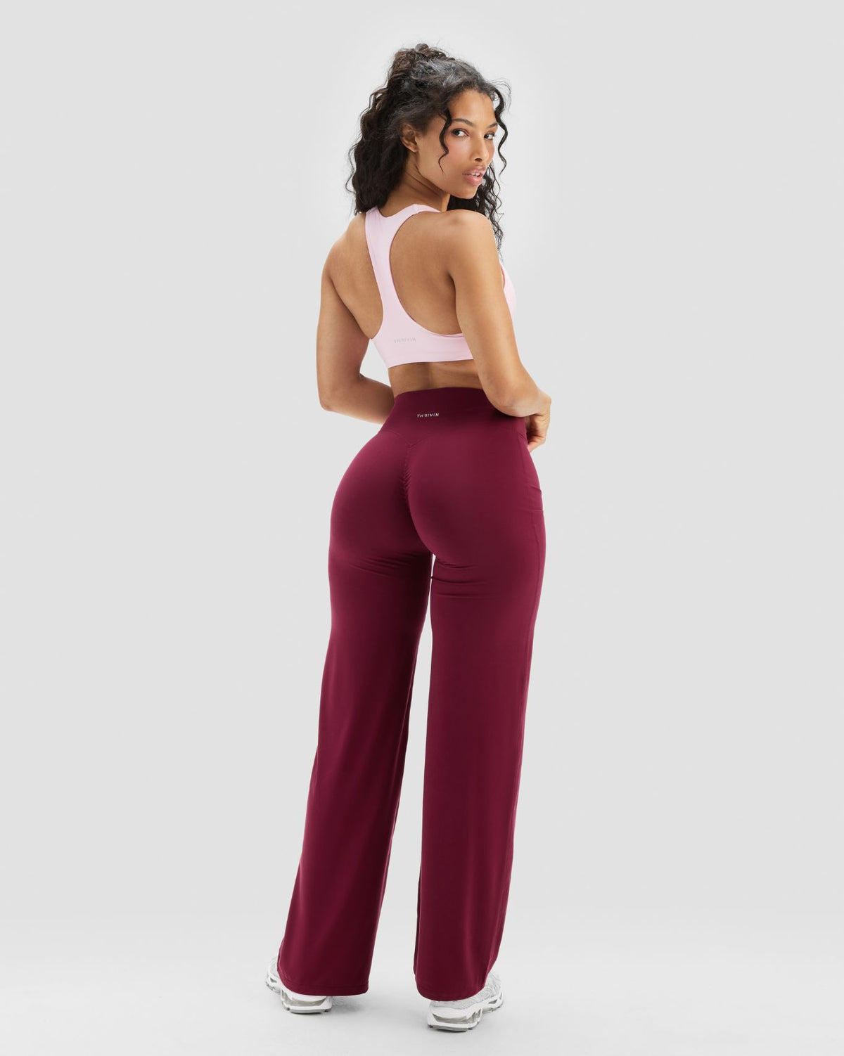 Essence Racer Back Sports Bra | Cherry Blossom