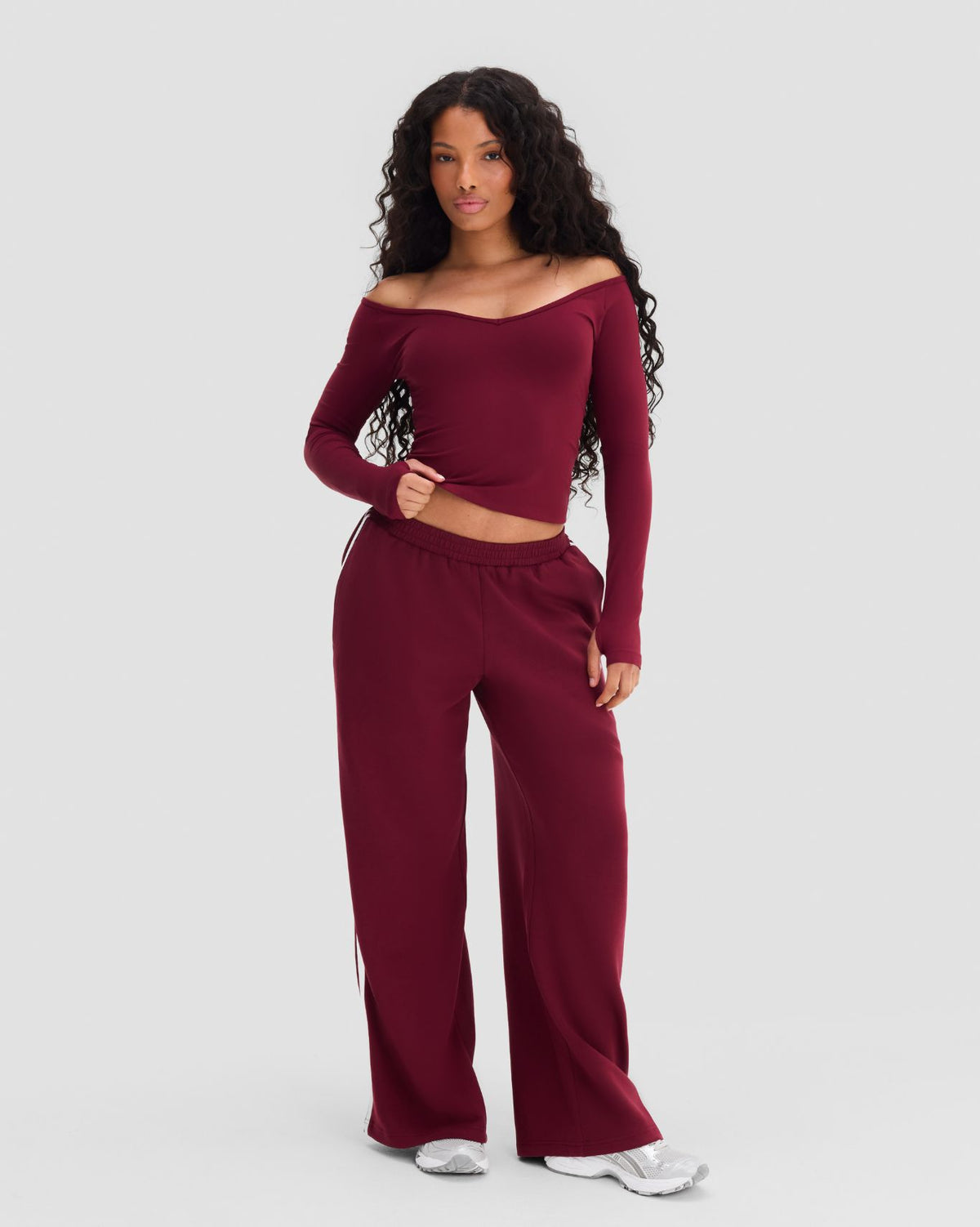 Elevate™ Sculpting Seamless V-Neck Top | Fine Wine