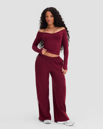 Elevate™ Sculpting Seamless V-Neck Top | Fine Wine