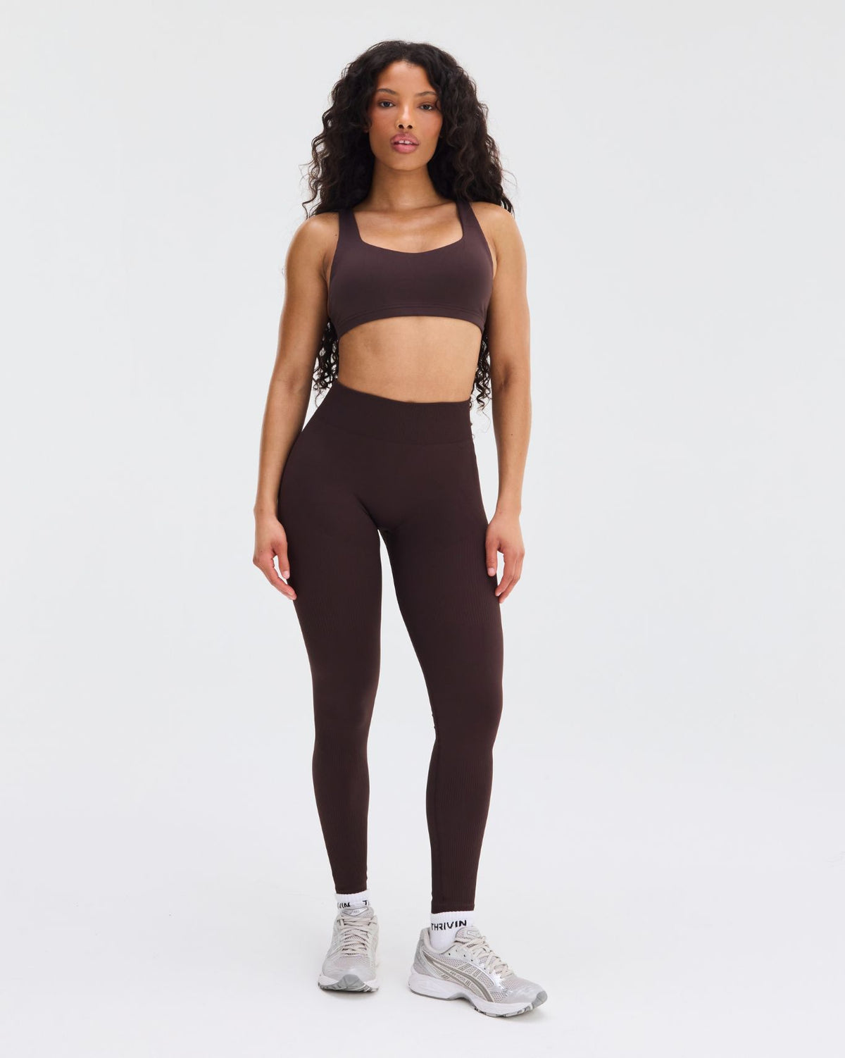 Elevate™ Sculpting Mid Waist Scrunch Leggings | Coffee
