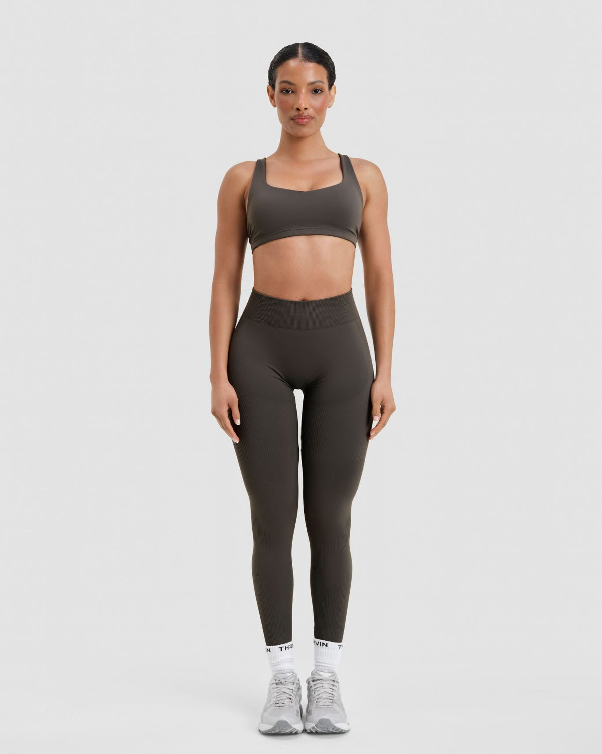 Elevate™ Sculpting Mid Waist Scrunch Leggings | Olive Green